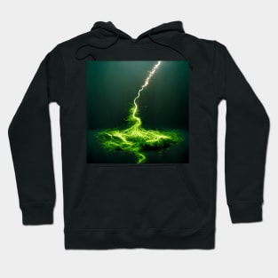 Green Lightning | Isolated Hoodie